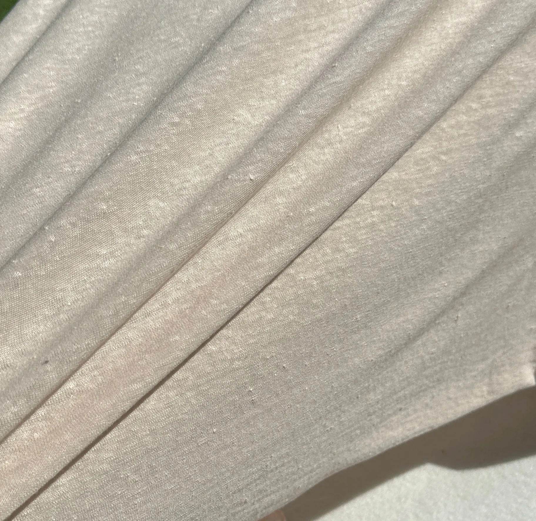 100% Linen Jersey Knit 8 OZ Sheer Knit Fabric By the Yard