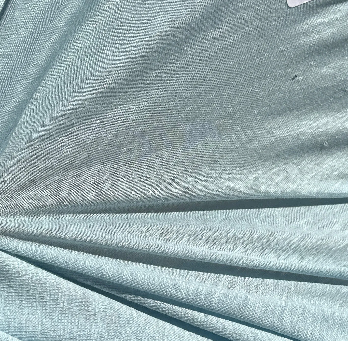 100% Linen Jersey Knit 8 OZ Sheer Knit Fabric By the Yard