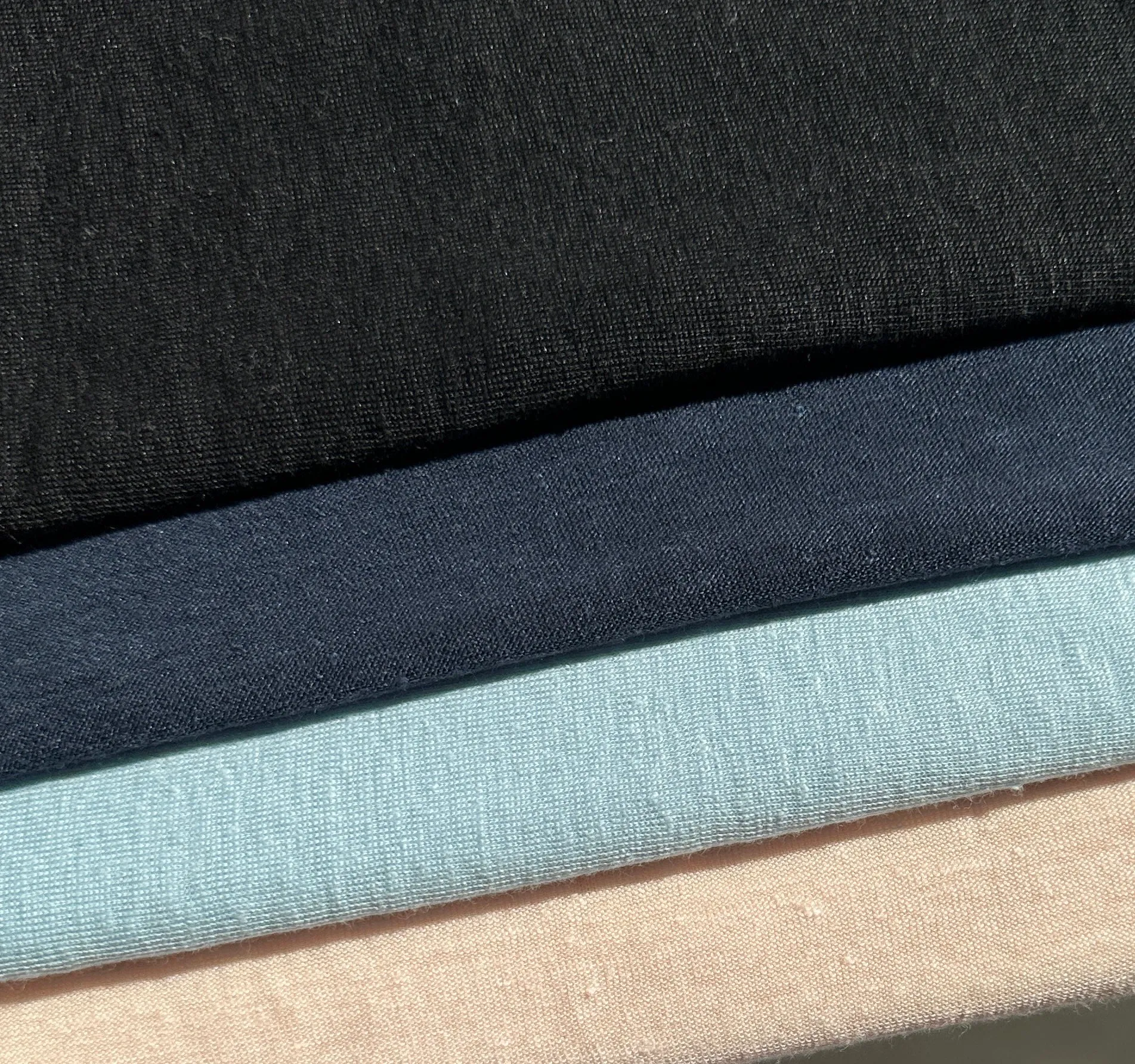 100% Linen Jersey Knit 8 OZ Sheer Knit Fabric By the Yard