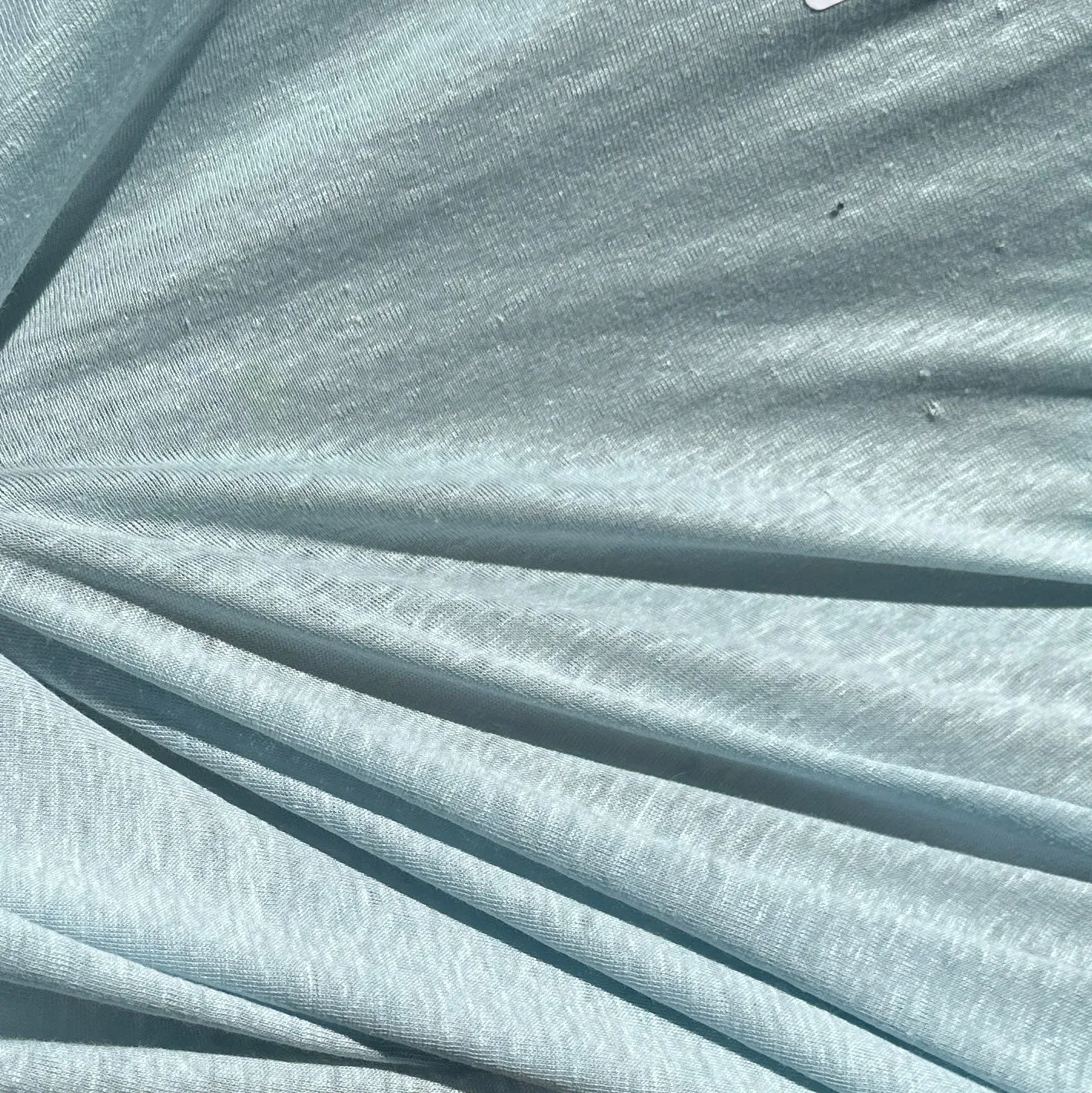 100% Linen Jersey Knit 8 OZ Sheer Knit Fabric By the Yard