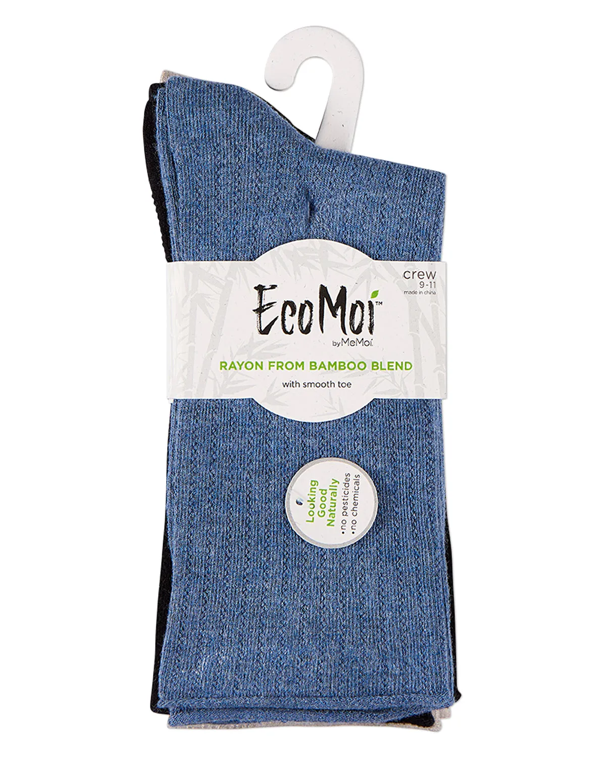 3 Pair Women's Silky-Soft Roll-Top Crew Socks