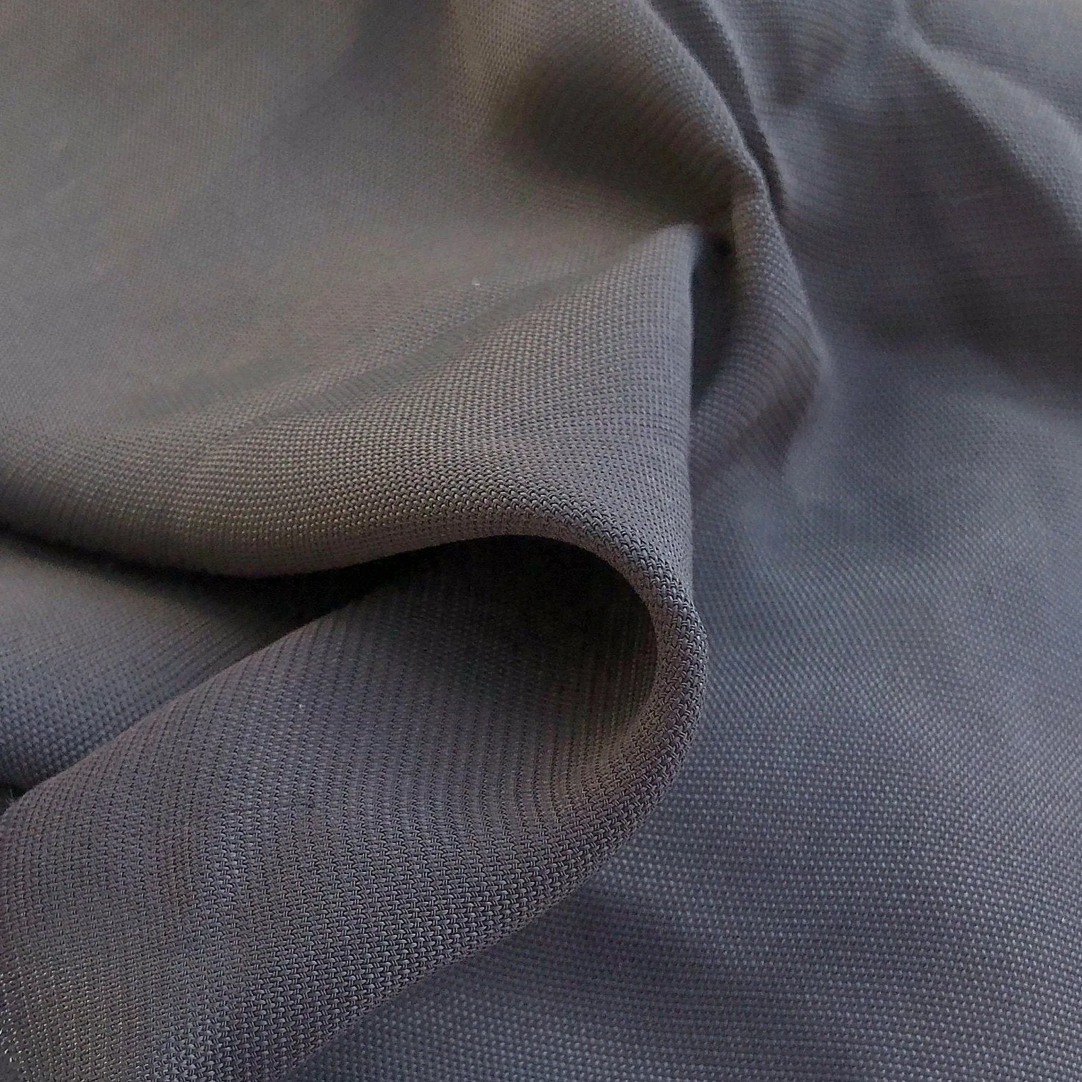 56" 100% Rayon Georgette Solid Black Medium Weight Woven Fabric By the Yard