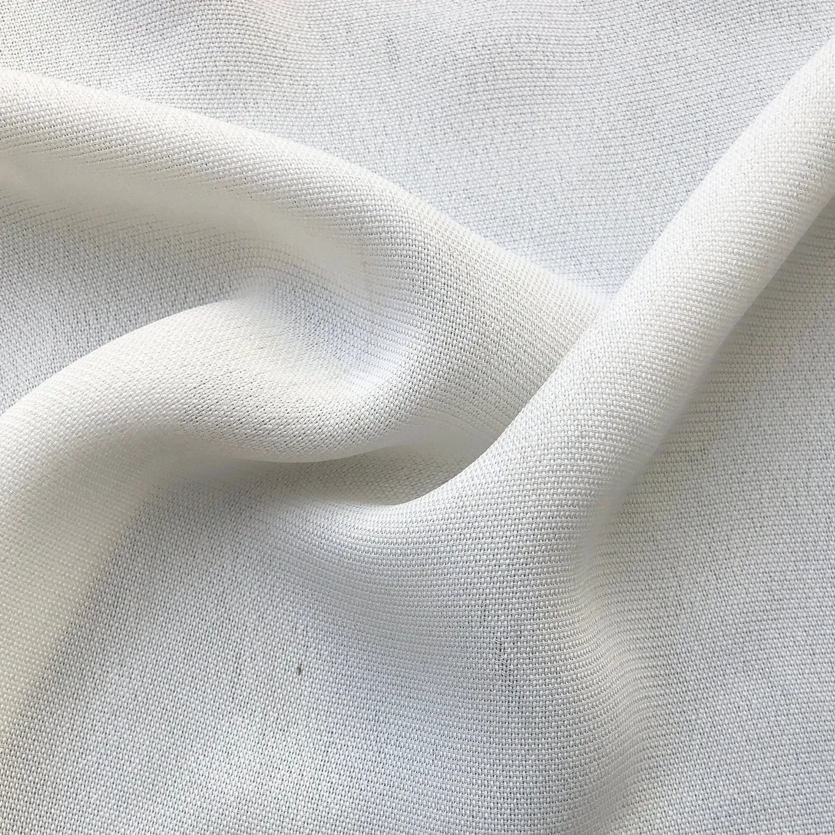 58" 100% Tencel Lyocell Georgette Solid White Light Woven Fabric By the Yard