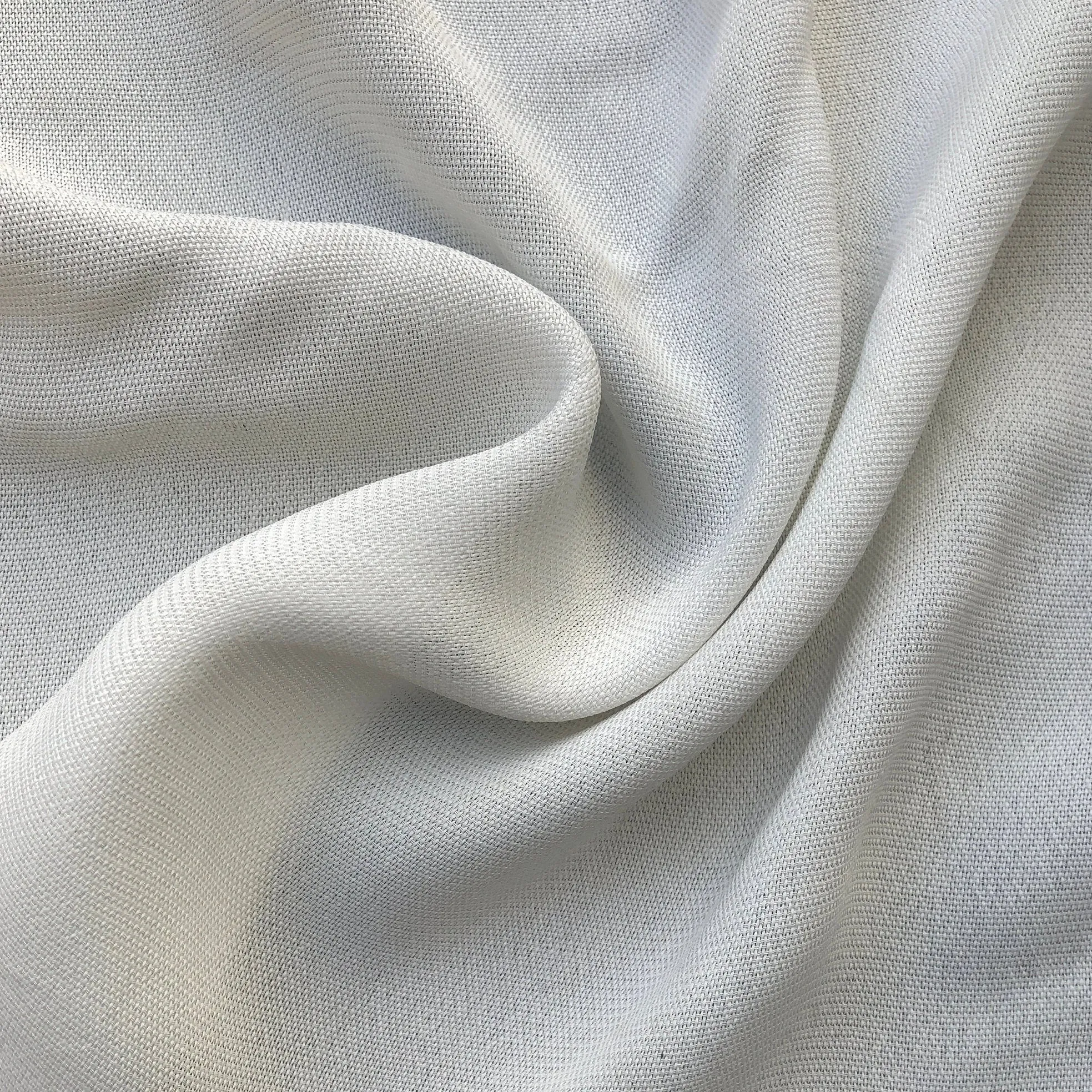 58" 100% Tencel Lyocell Georgette Solid White Light Woven Fabric By the Yard
