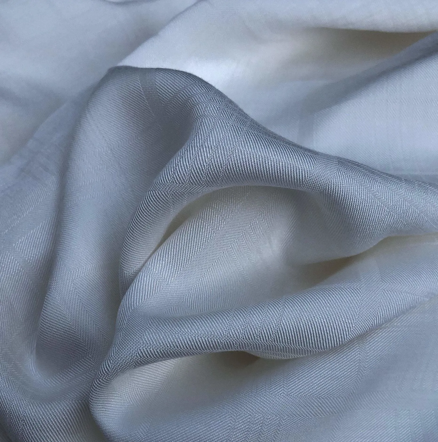 58" 100% Tencel Lyocell PFD Checkered Jacquard Woven Fabric By the Yard