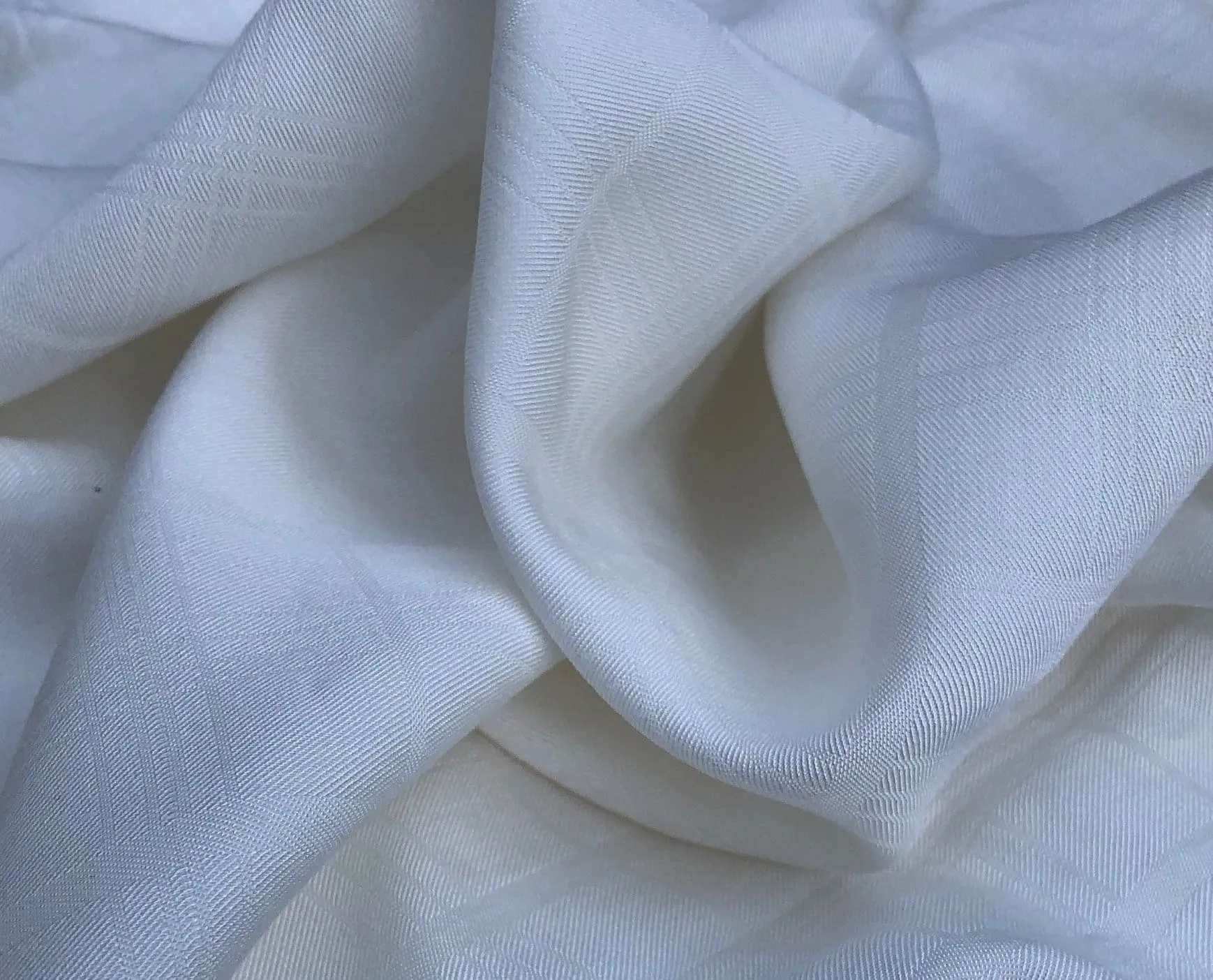 58" 100% Tencel Lyocell PFD Checkered Jacquard Woven Fabric By the Yard