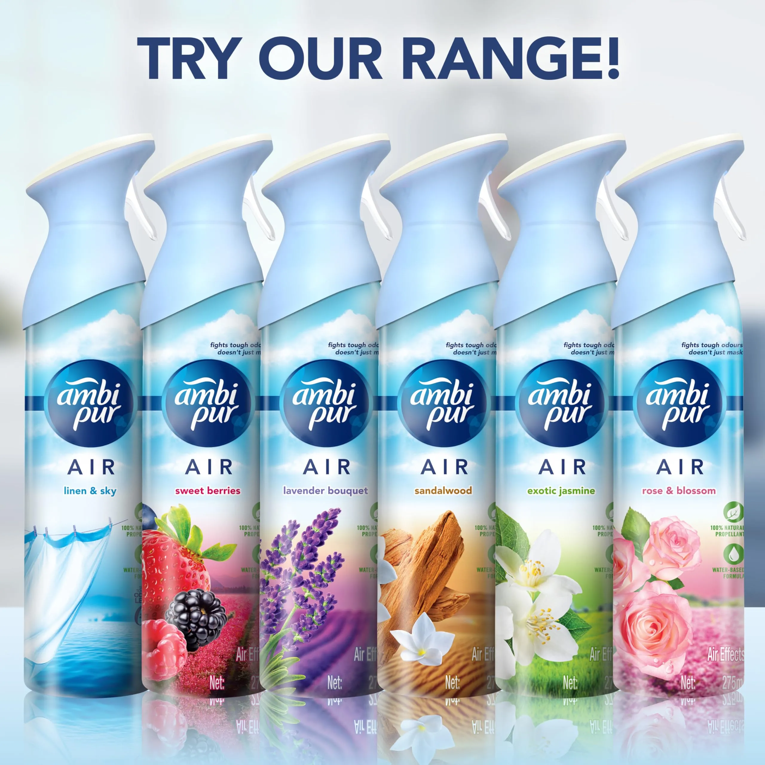 Ambi pur Air Effect Lavender Bouquet Air Freshener Spray 275g