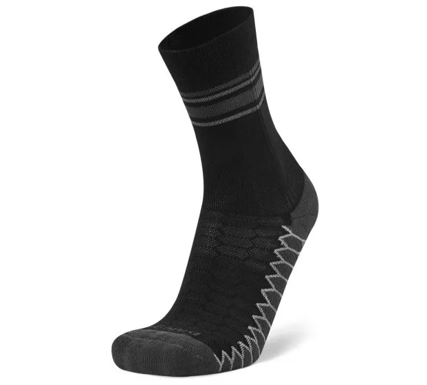 Balega Silver Mini Crew Socks-Black-M