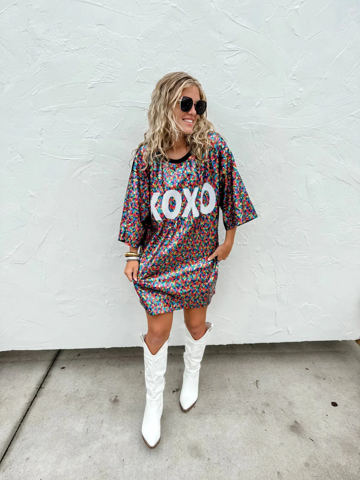BLAKELEY | XOXO Sequin Top