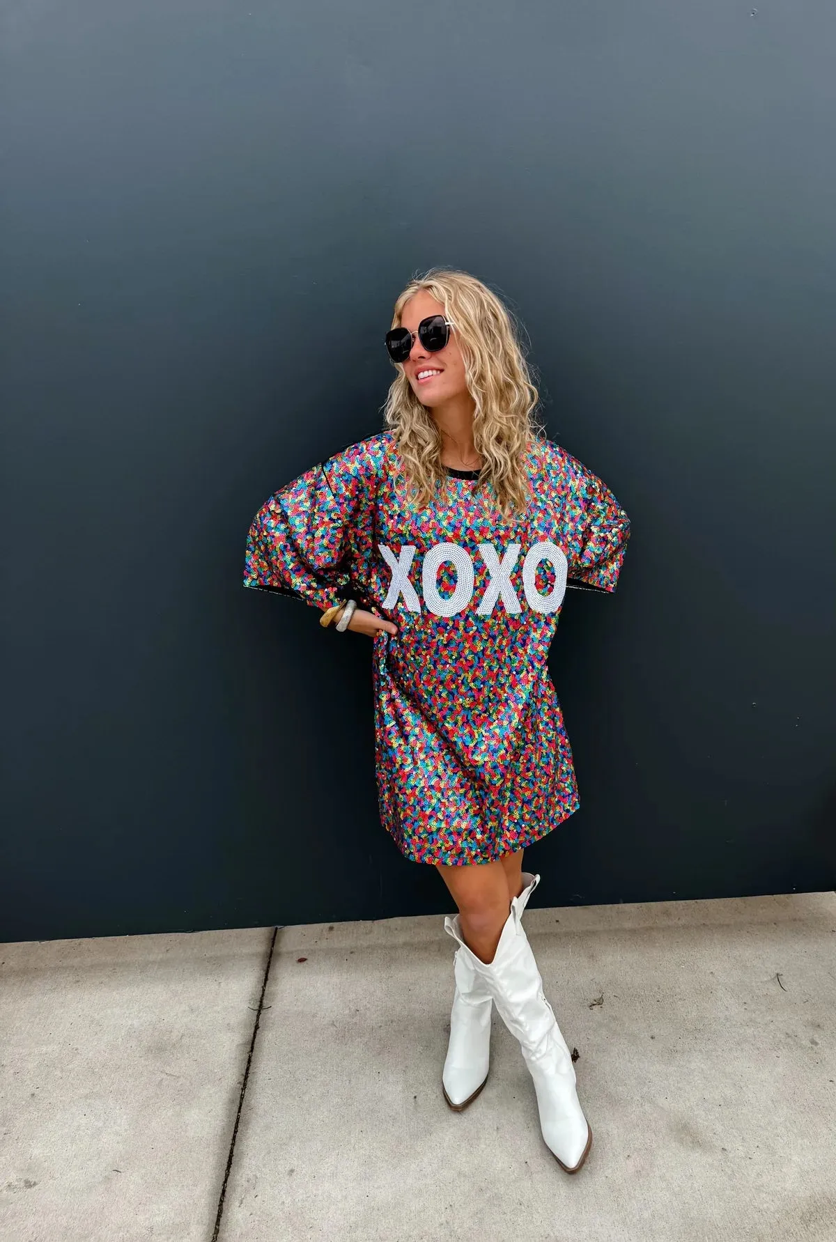 BLAKELEY | XOXO Sequin Top