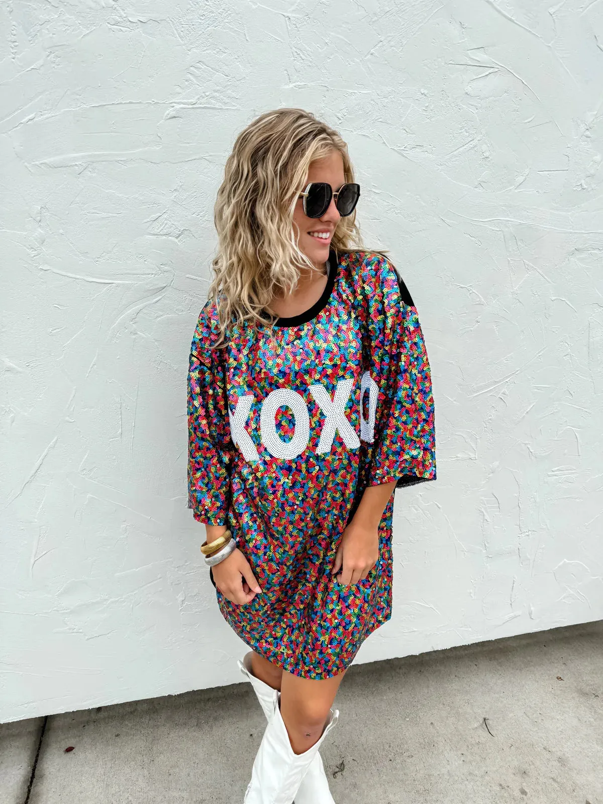 BLAKELEY | XOXO Sequin Top