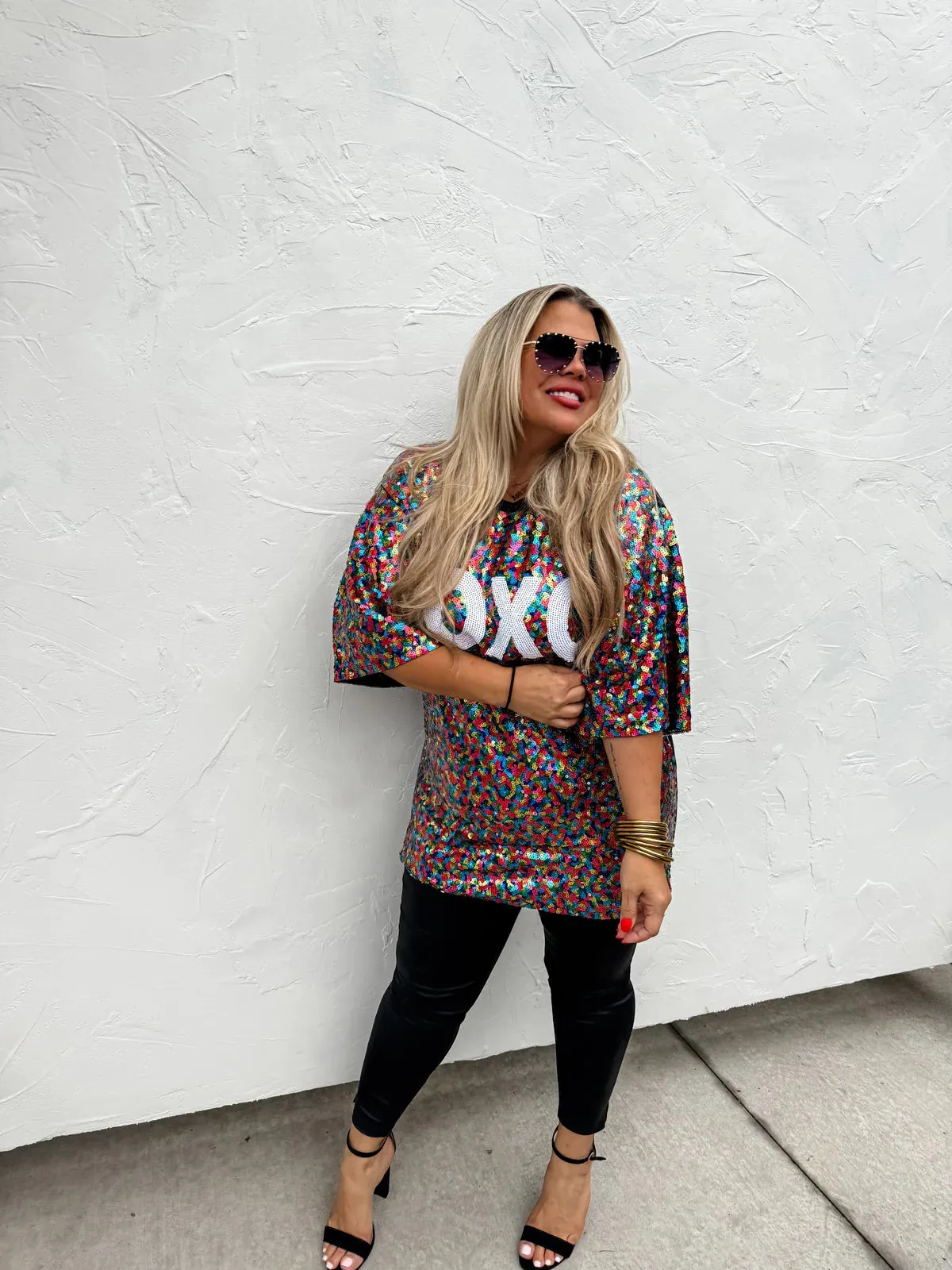BLAKELEY | XOXO Sequin Top