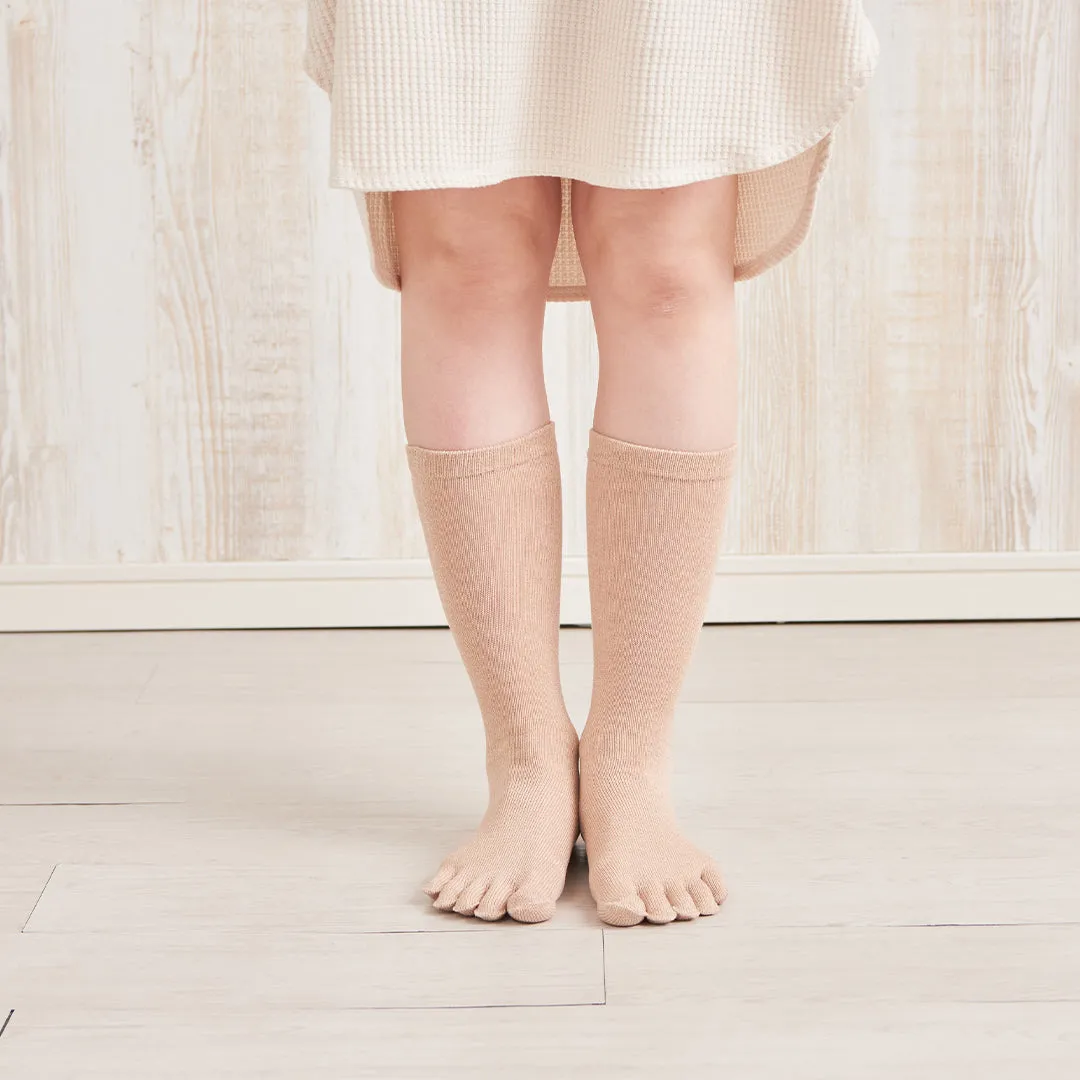 Cotton five-finger socks - with anti-slip grip - 320s