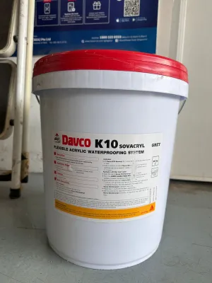 Davco 25kg K10 Sovacrly | Color : White & Grey  | Model : DAVCO-K10