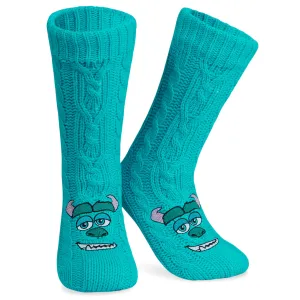 Disney Stitch Fluffy Socks for Women - Blue Sully