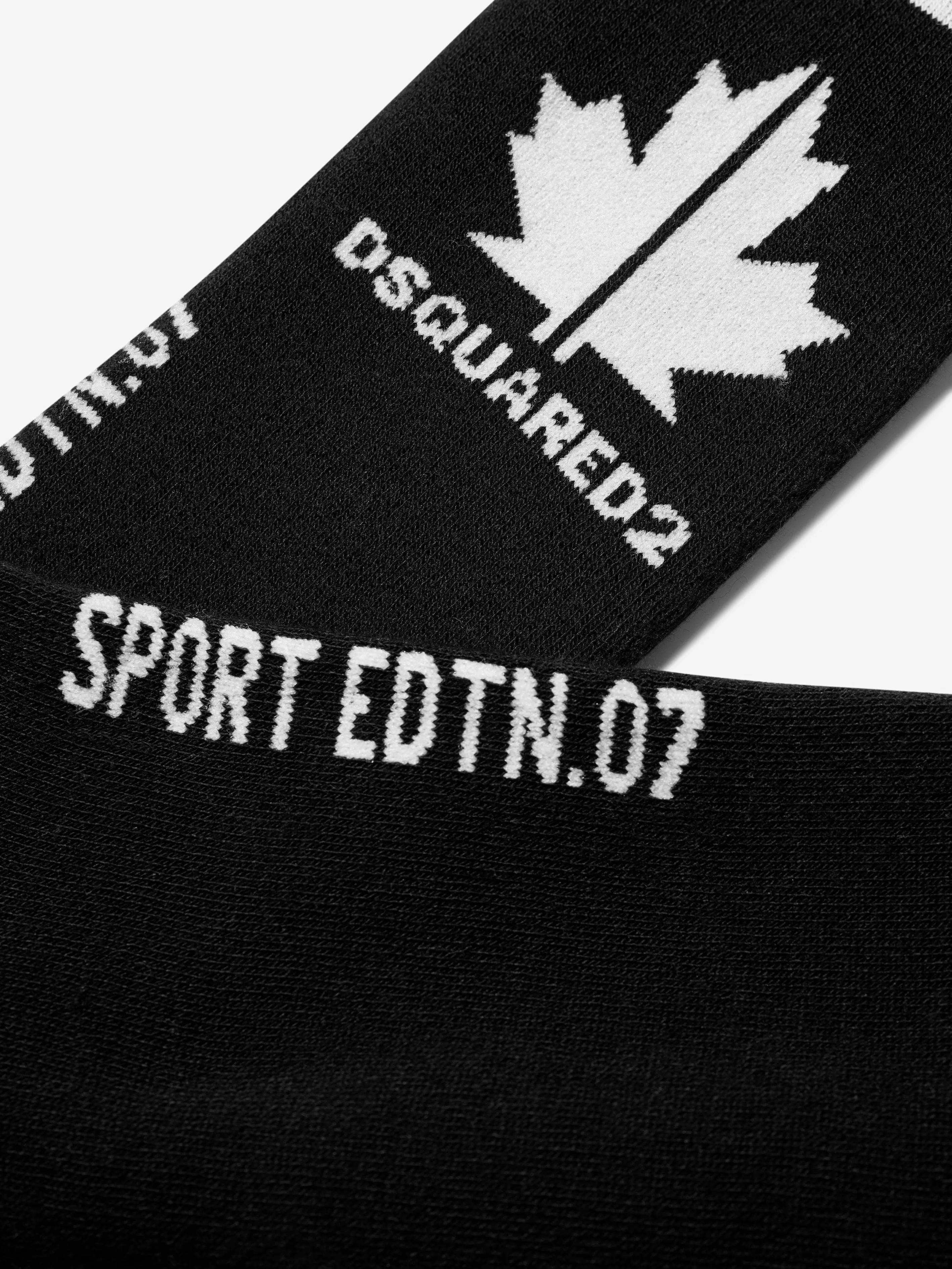 Dsquared2 Kids Sports Edition.07 Socks In Black