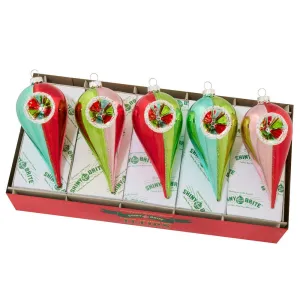 Festive Fete Count 5" Reflector Tulips by Shiny Brite