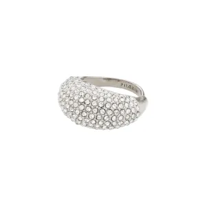 FOCUS crystal ring silver-plated