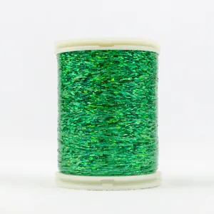 HC8156 - Hologram Polyester Slitted Green Thread