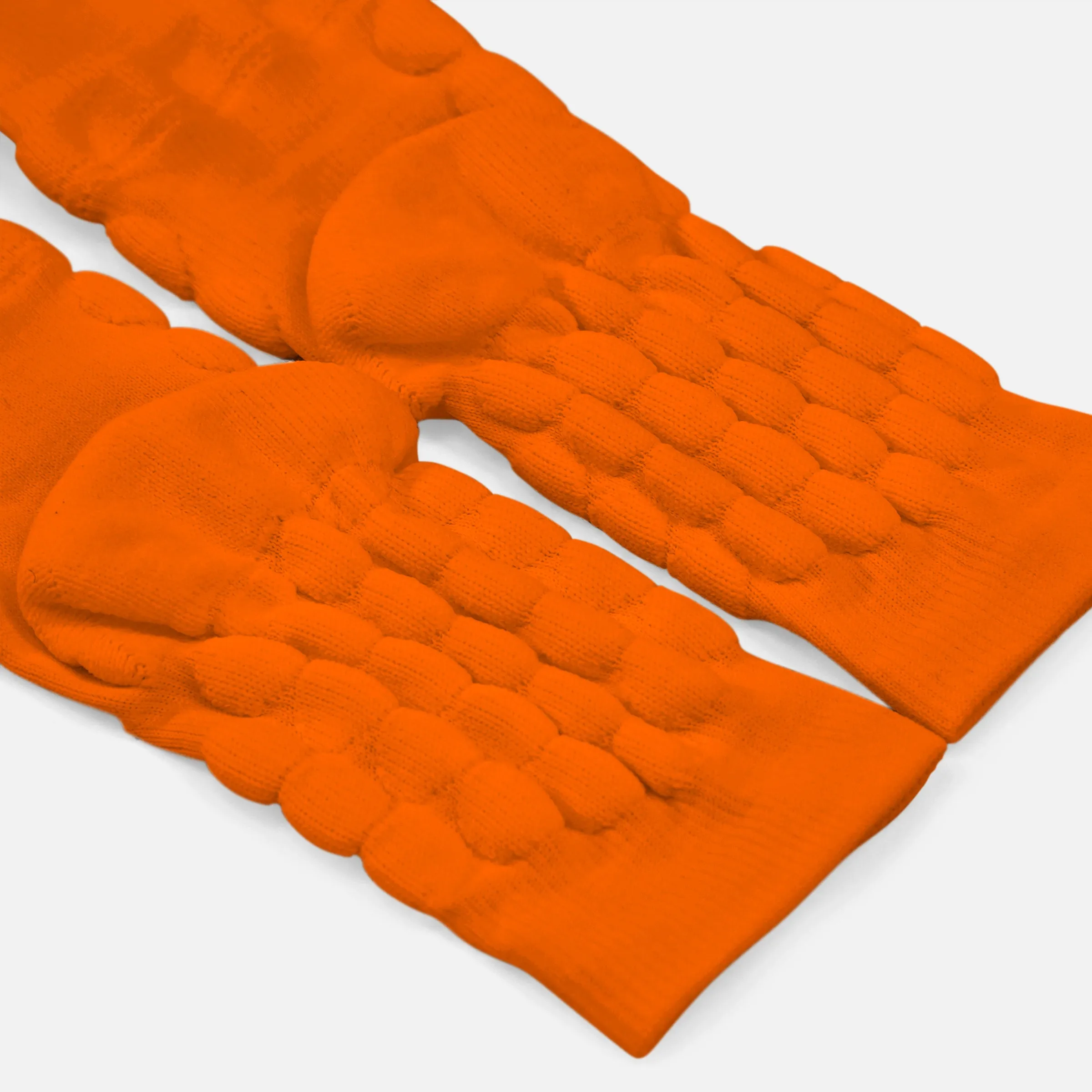 Hue Orange Football Padded Short Socks