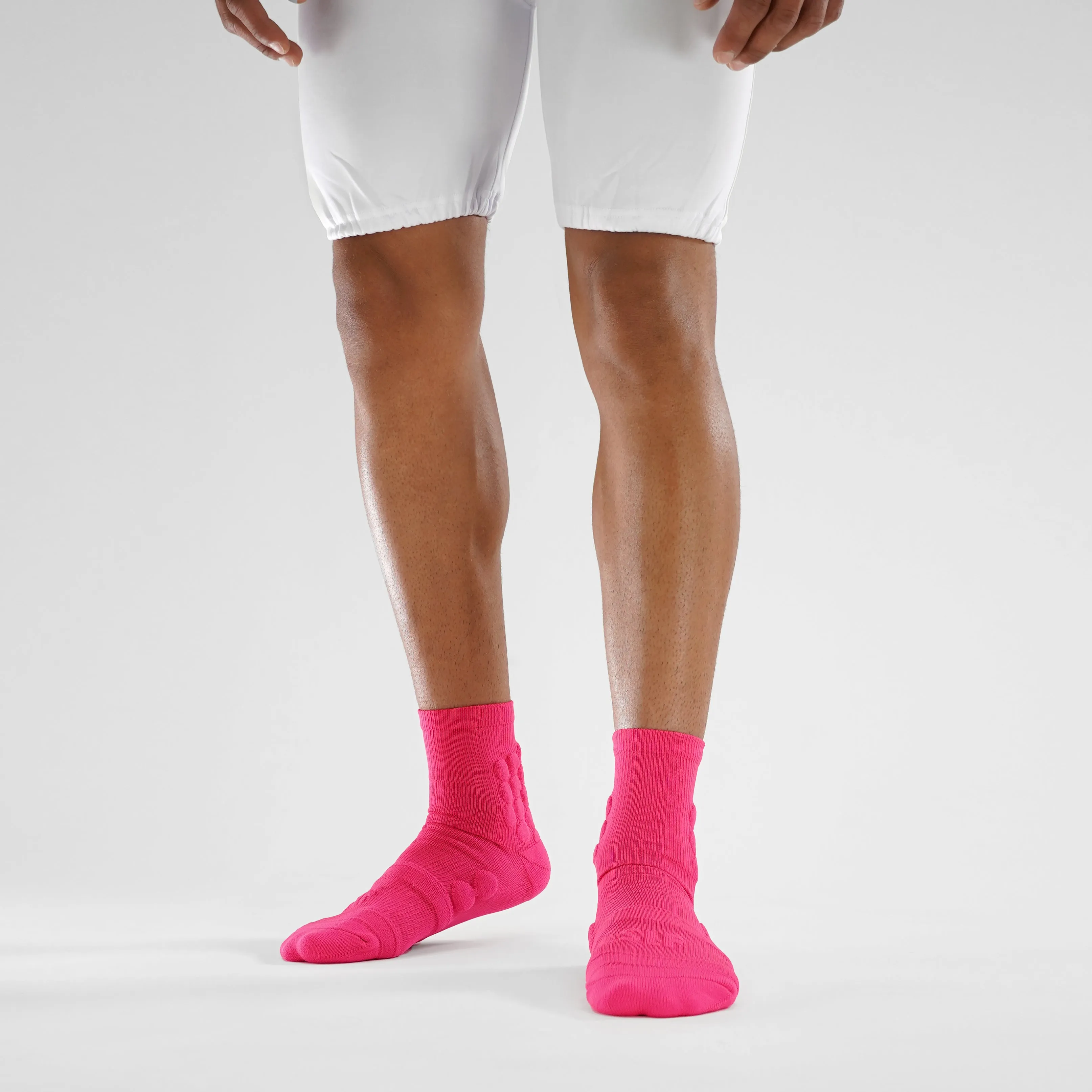 Hue Pink Football Padded Short Socks