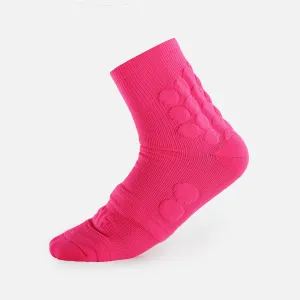 Hue Pink Football Padded Short Socks