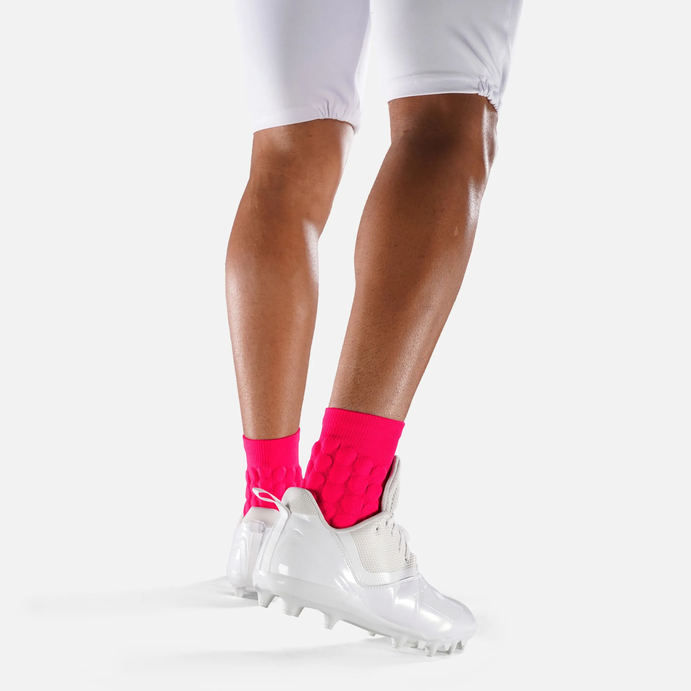 Hue Pink Football Padded Short Socks