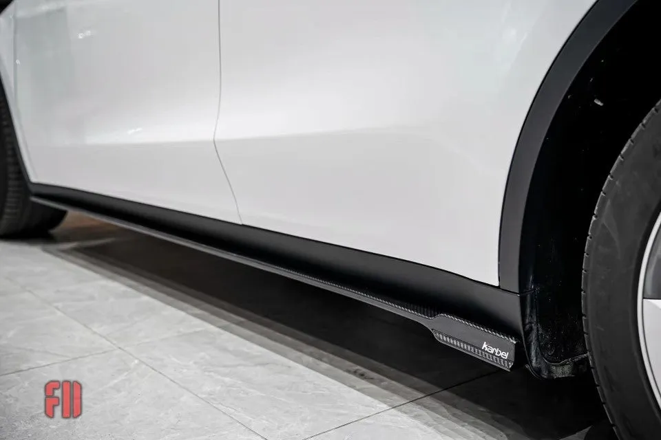 Karbel Carbon Pre-preg Carbon Fiber Side Skirts for Tesla Model Y / Performance