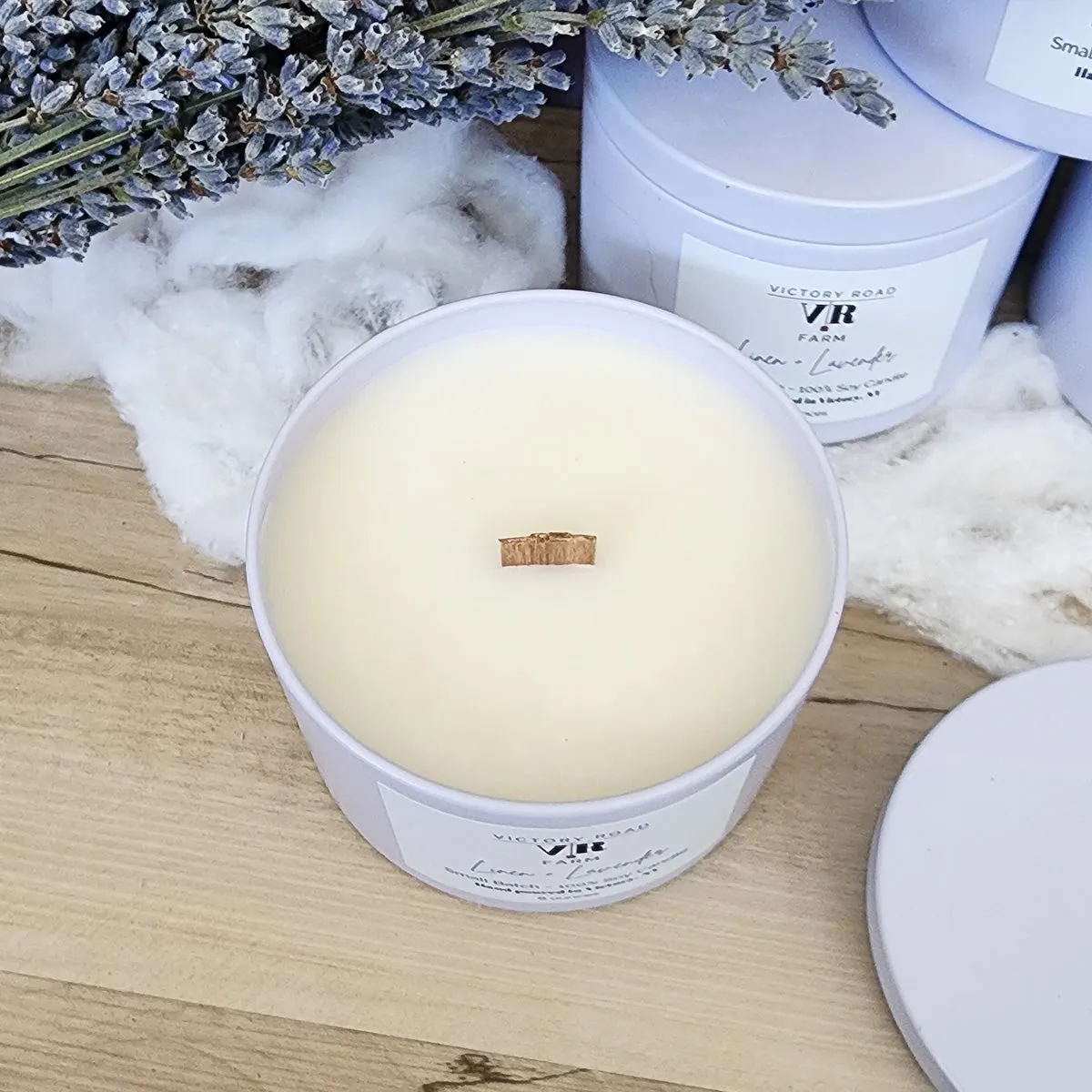 Linen   Lavender Soy Wax Candle