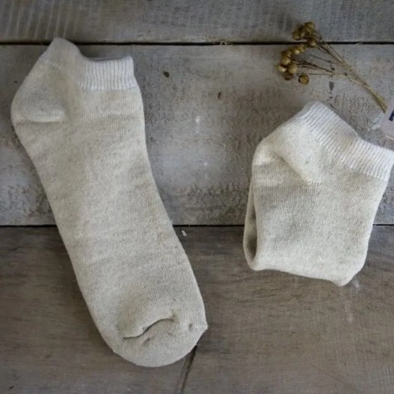 Linen Terry Ankle Socks – Lightweight, Breathable, and Comfortable Year-Round