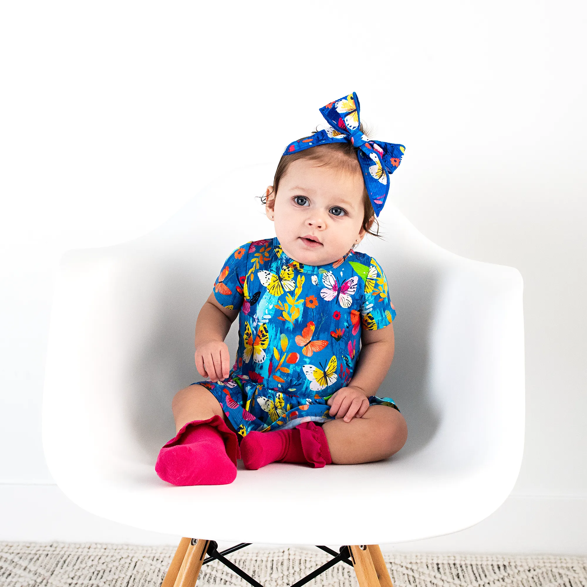 Magenta RUFFLE SOCKS