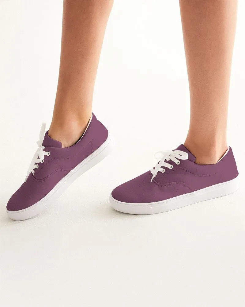 Medium Dark Magenta Women's Canvas Sneakers | Women's | Medium Dark Pastel Magenta | C0M60Y0K60