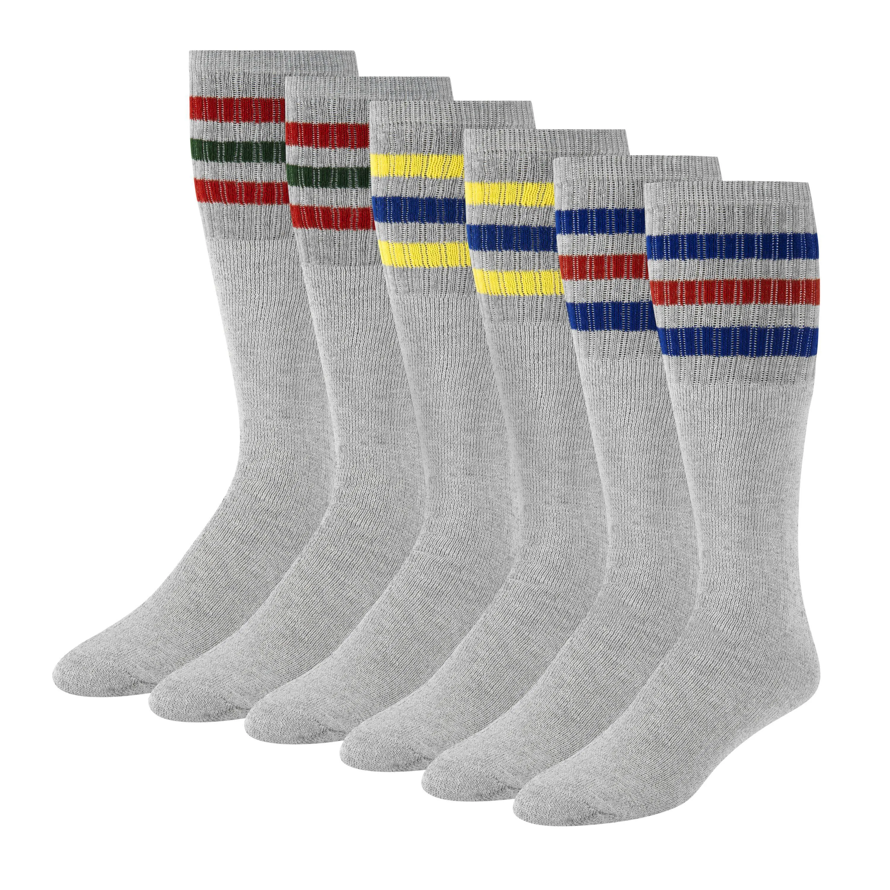 Men's 21" Tube Socks (6-Pair)