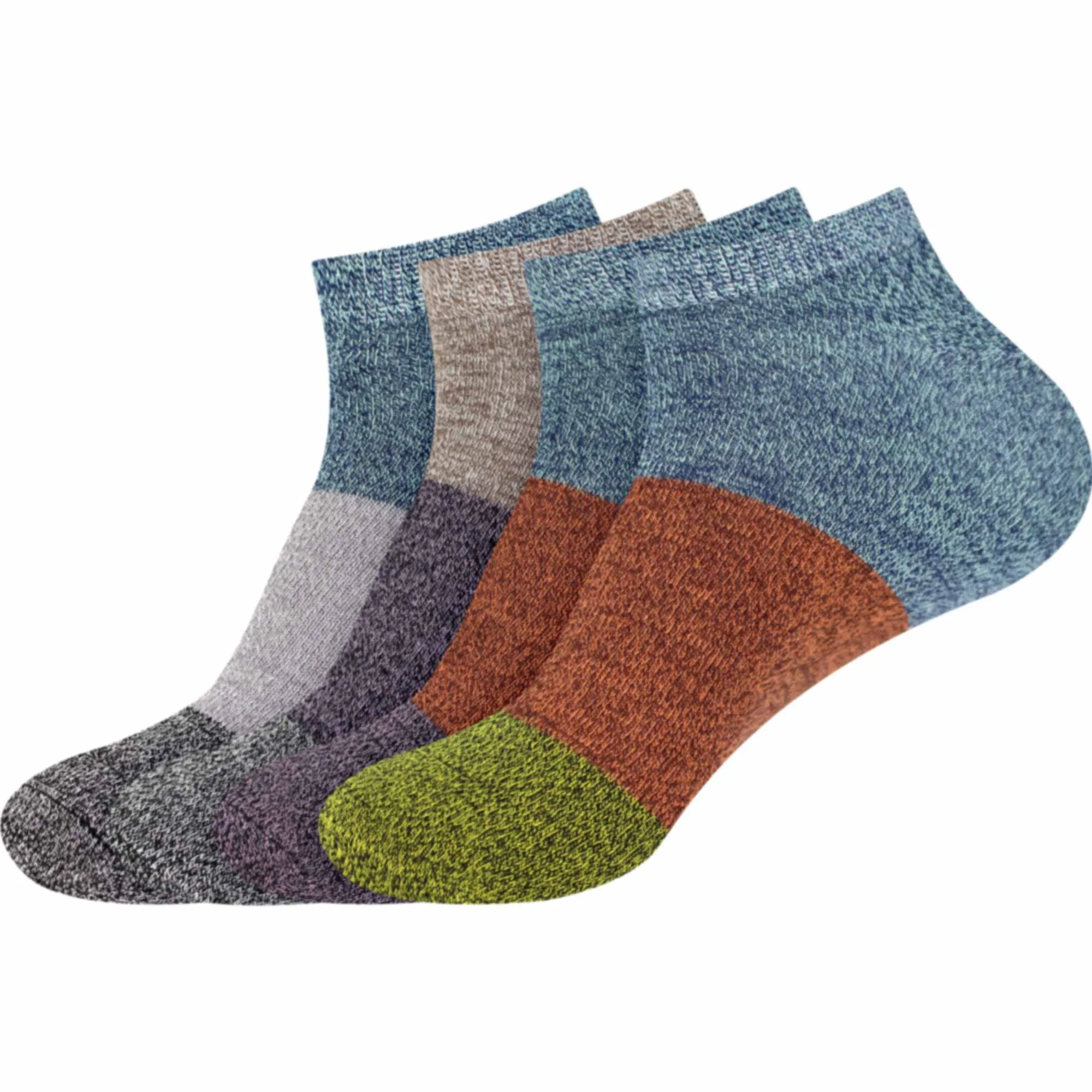 Men's Rayon from Bamboo Fiber Stripe Style Sports Superior Wicking Athletic Casual Ankle Socks