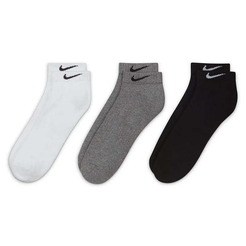 Nike Unisex Everyday Cushioned Training Low Socks (3 Pairs)