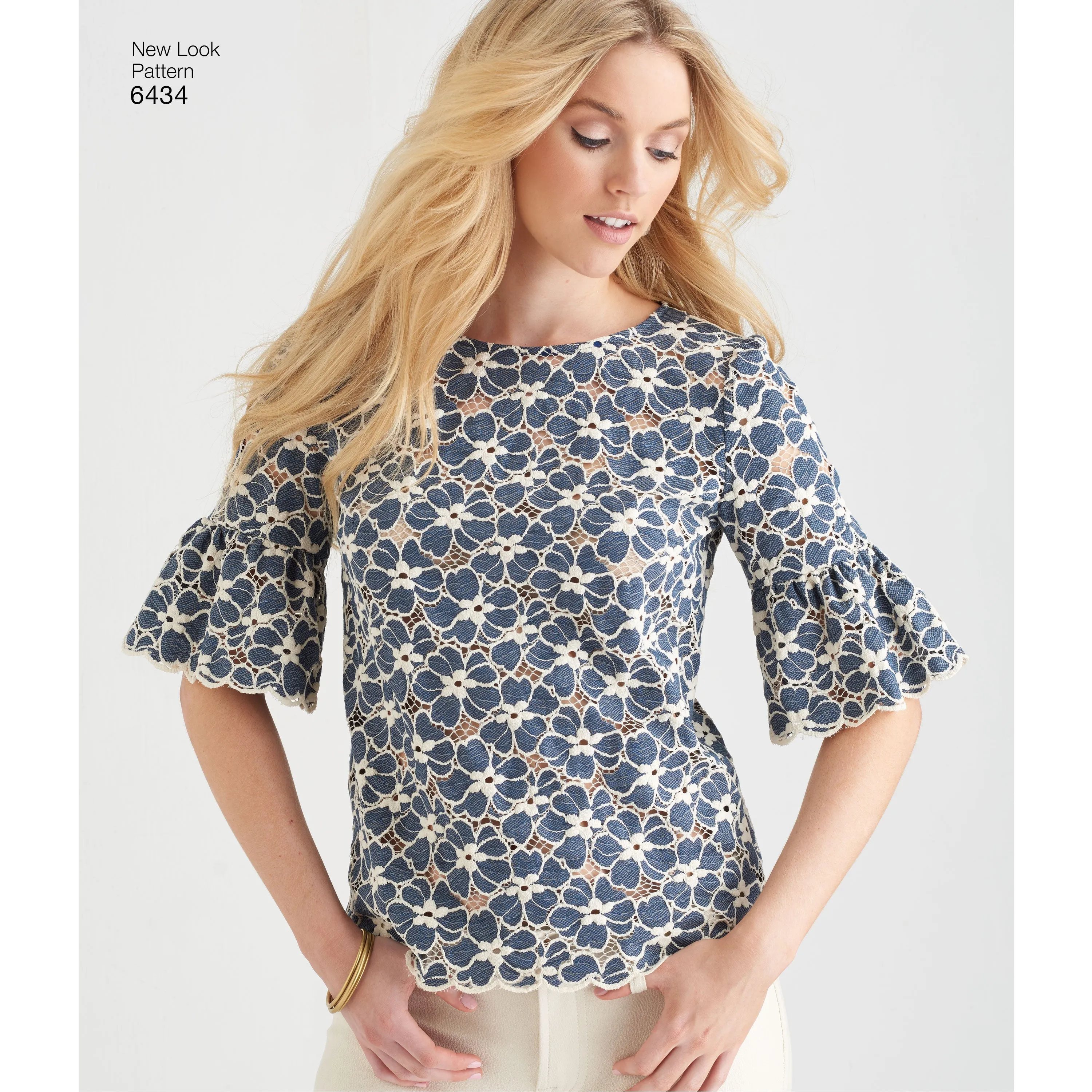 NL6434 Misses' Tops with Fabric Variations