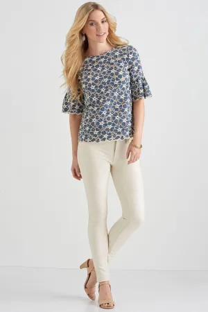 NL6434 Misses' Tops with Fabric Variations