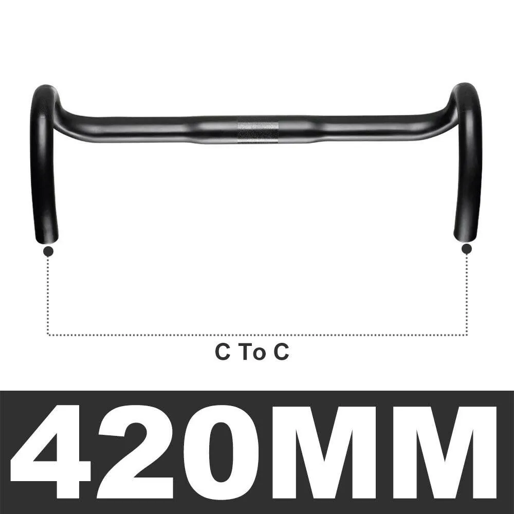 OG-EVKIN Carbon Fiber Handlebar Road Bike Drop Bar Bicycle Handlebar Road Bike Handlebar 31.8mm 400/420mm Bicycle Parts Black UD