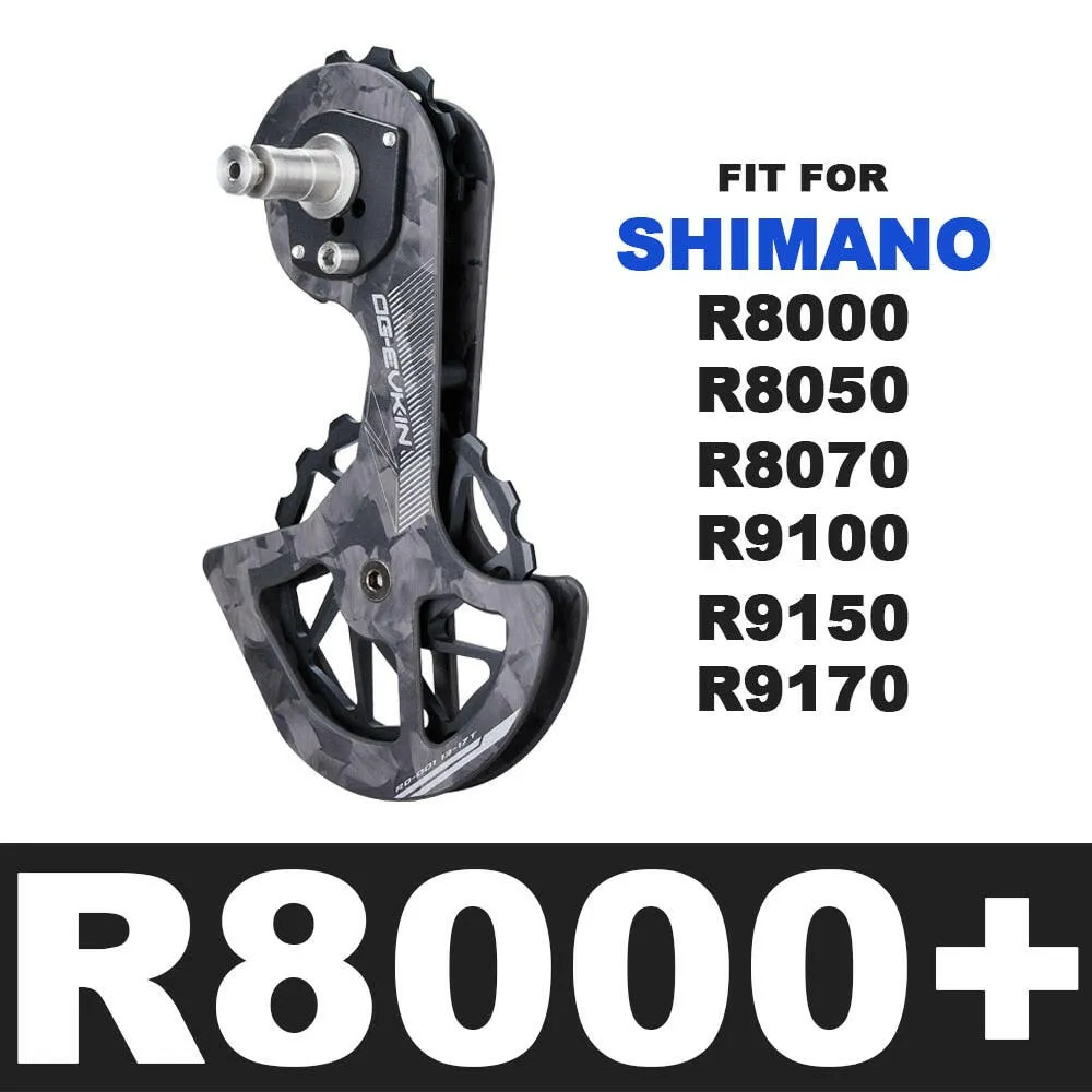 OG-EVKIN RD-01 Carbon Fiber Ceramic Rear Derailleur 13T-17T Pulley Guide Wheel For R7000 R8000 R8050 R9150 R9170 Bicycle Parts