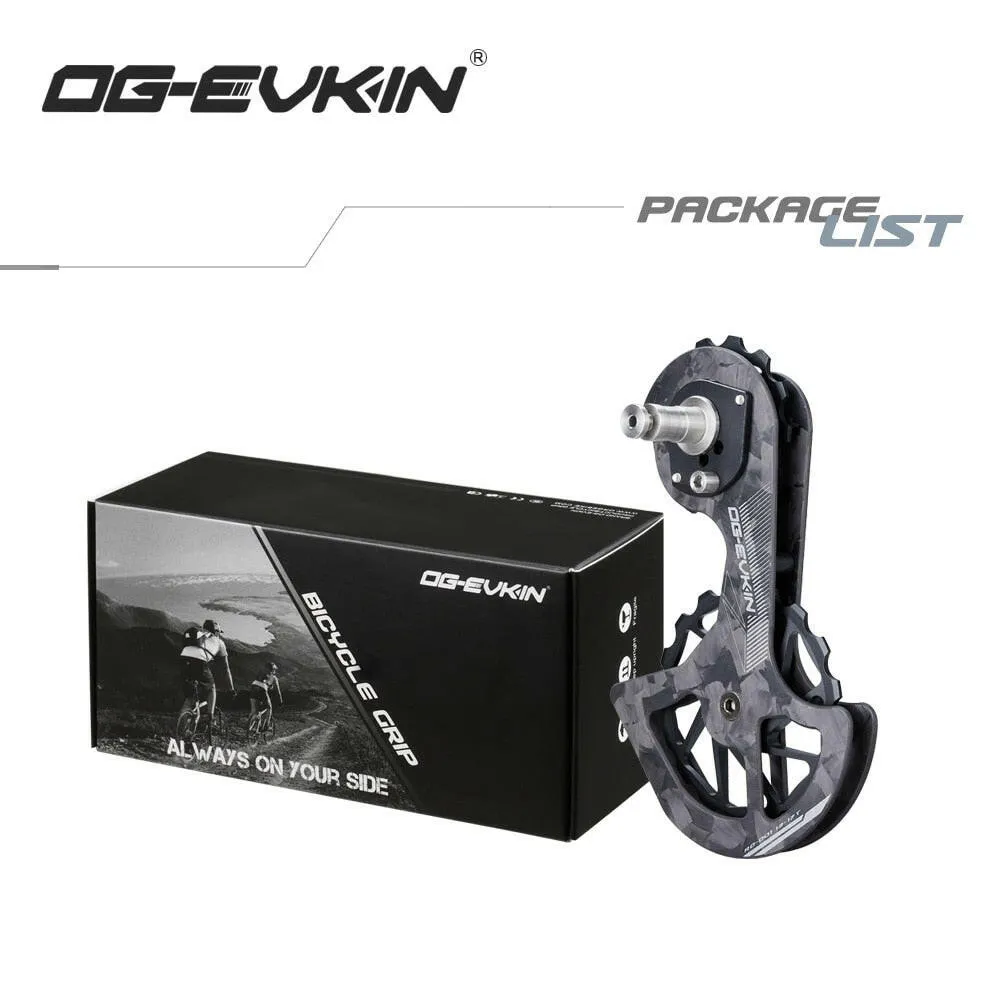 OG-EVKIN RD-01 Carbon Fiber Ceramic Rear Derailleur 13T-17T Pulley Guide Wheel For R7000 R8000 R8050 R9150 R9170 Bicycle Parts