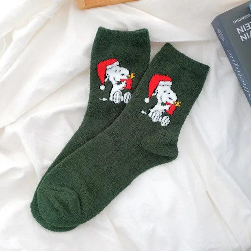 Peanuts Snoopy Cozy Warm Sleeping Socks- Ultra Soft