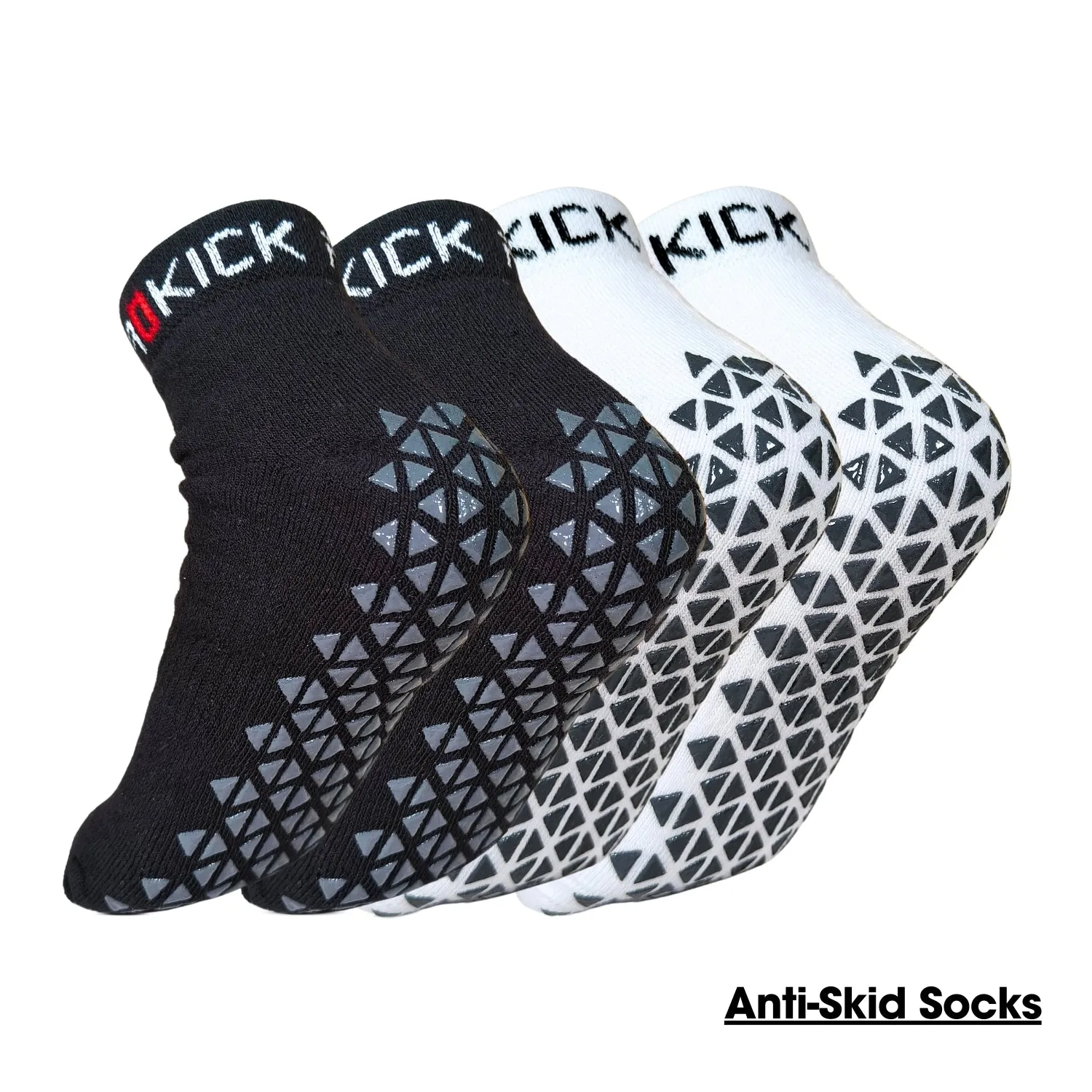 Prokick Anti Skid Socks for Men & Women, 2 Pairs