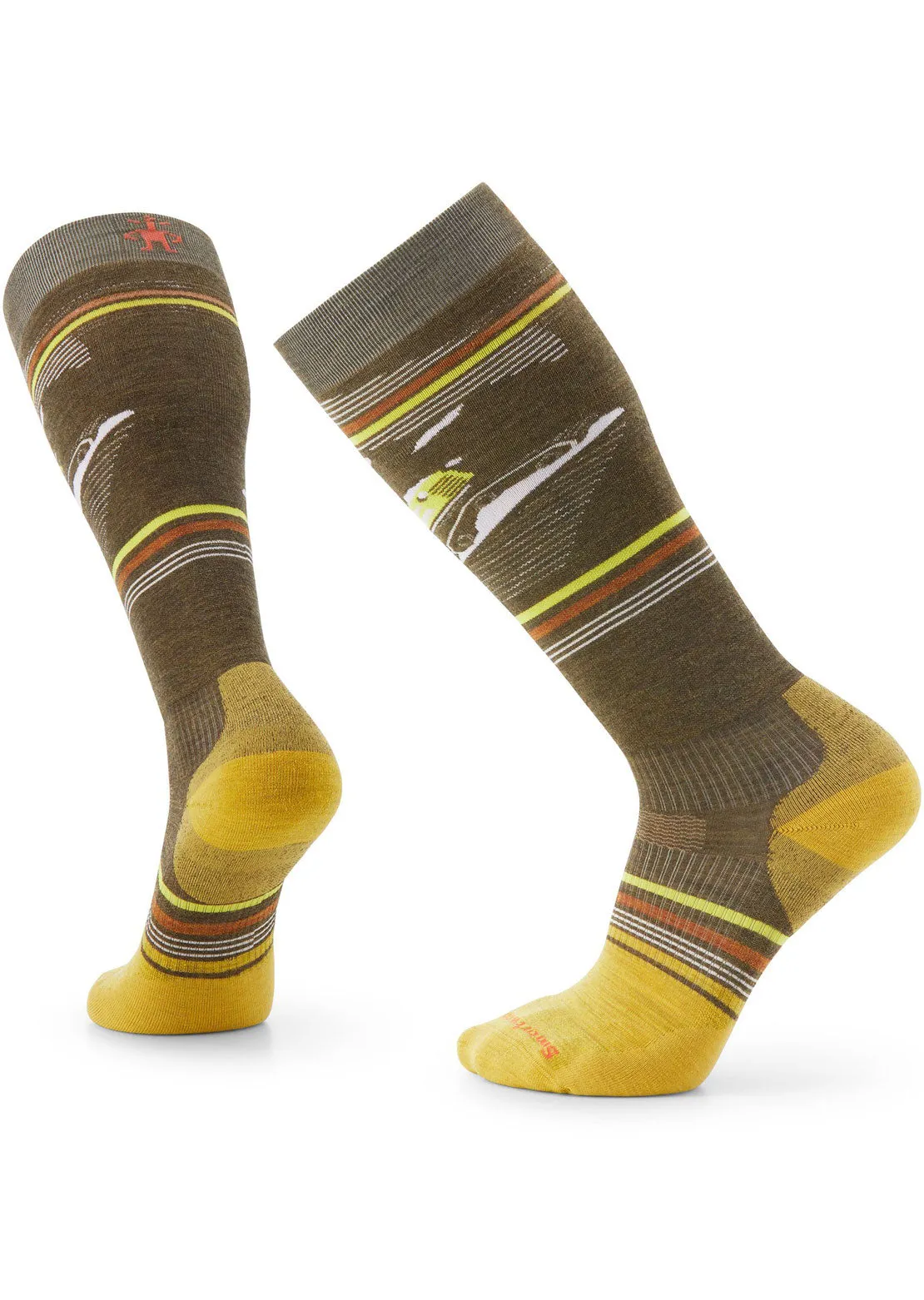 Smartwool Men's Snowboard Targeted Cushion Piste Machine OTC Socks
