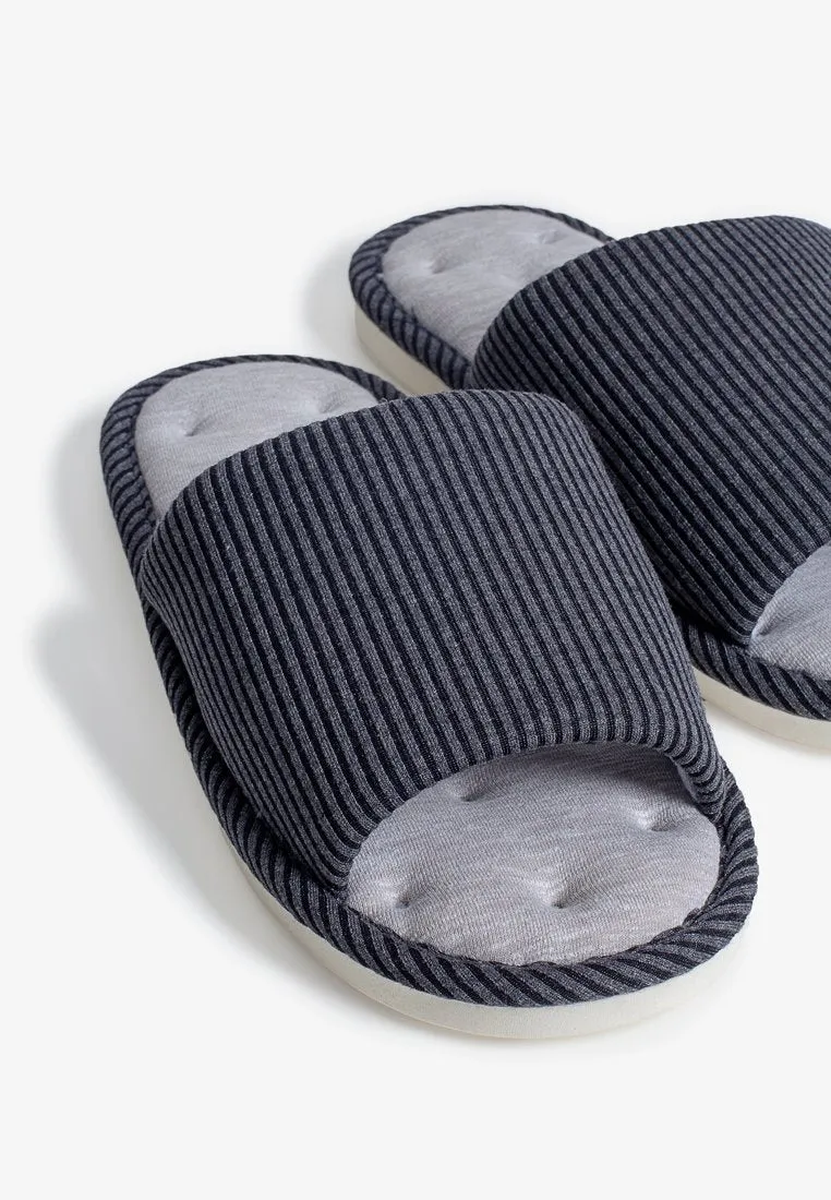 Solemate Extra Wide Unisex Room Slippers - Grey