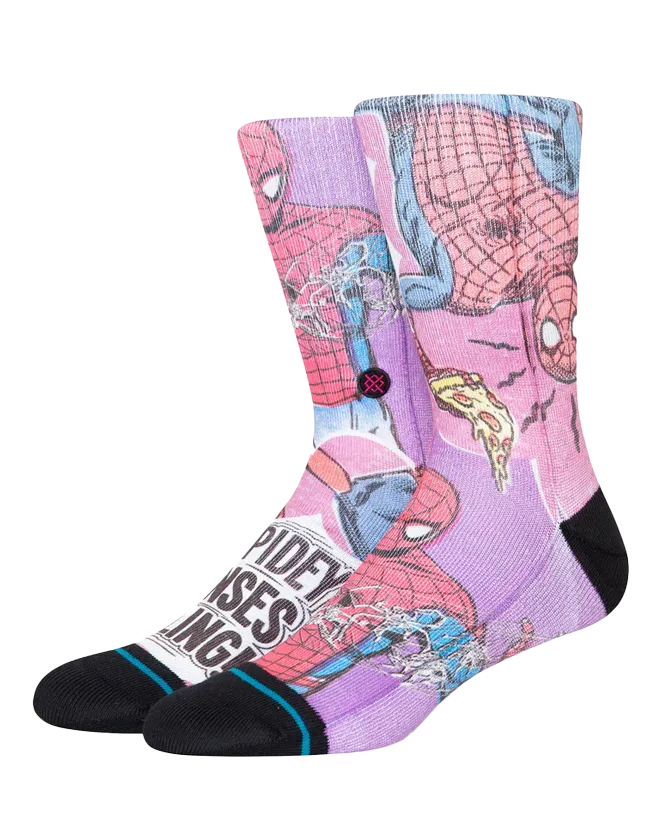 Spidey Senses Socks in Magenta