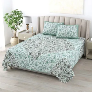 Stevie Floral Bedsheet - Green