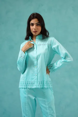 Taylor Turquoise Blue Co-ord Set (LW47)