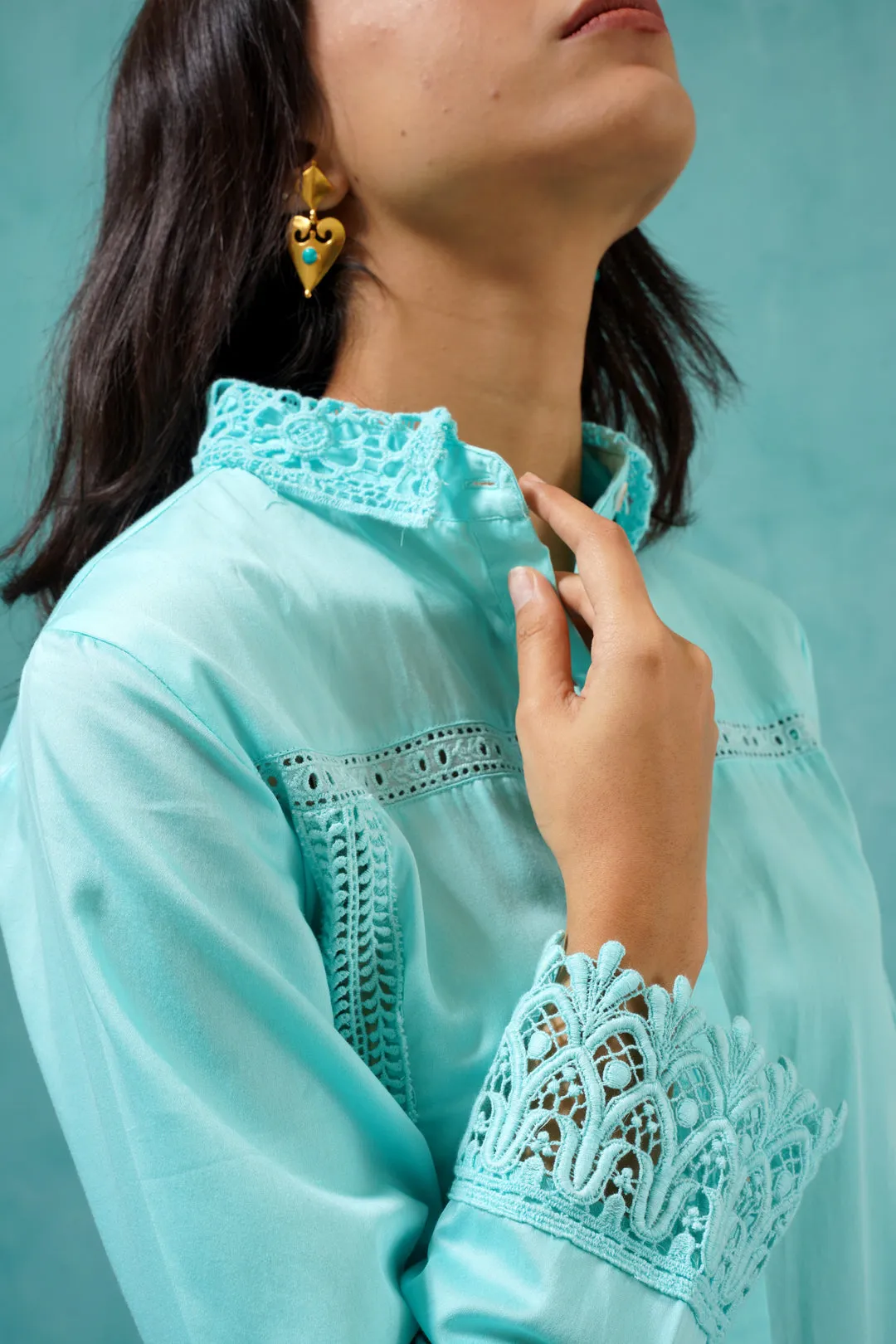 Taylor Turquoise Blue Co-ord Set (LW47)