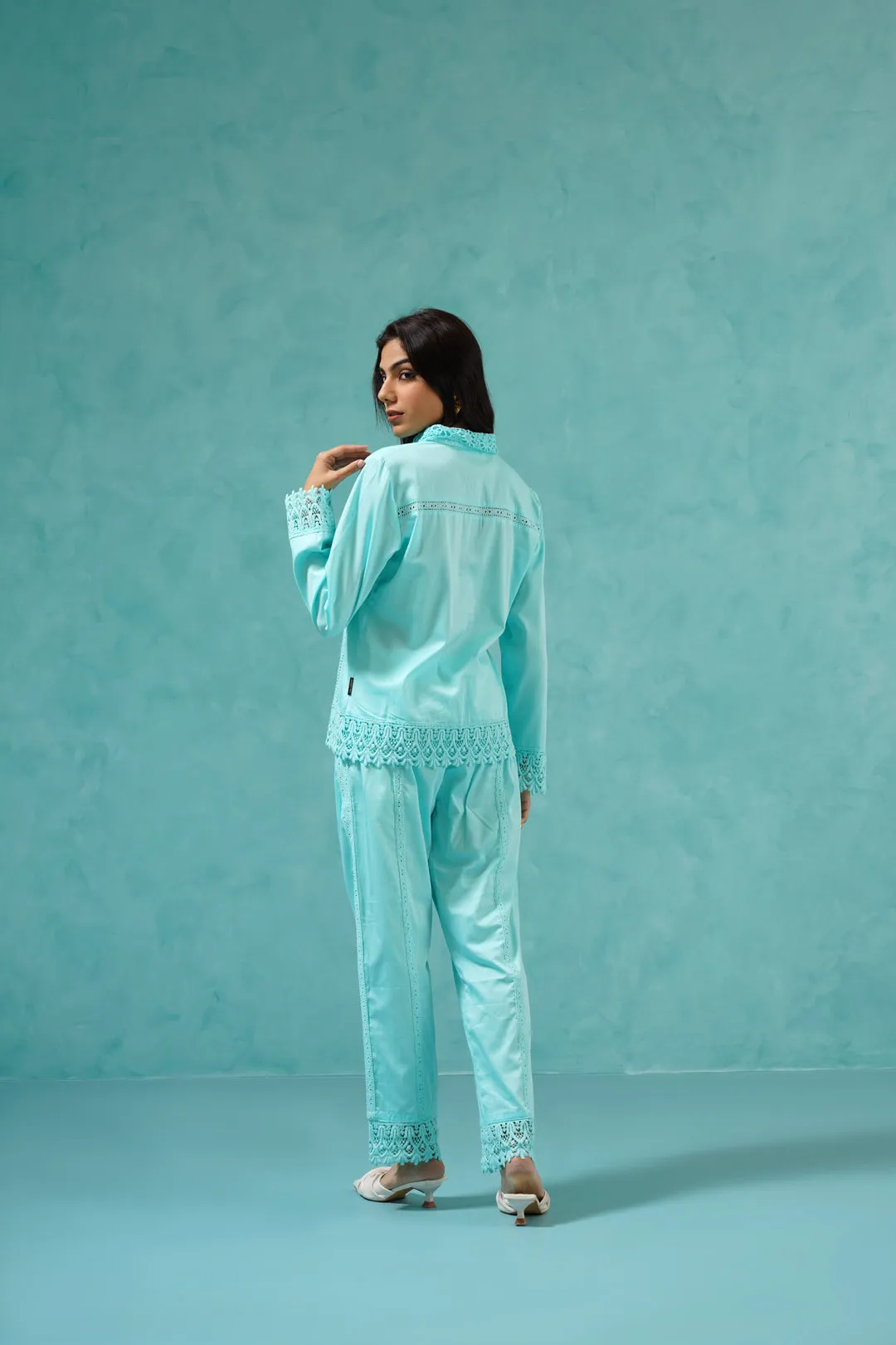 Taylor Turquoise Blue Co-ord Set (LW47)