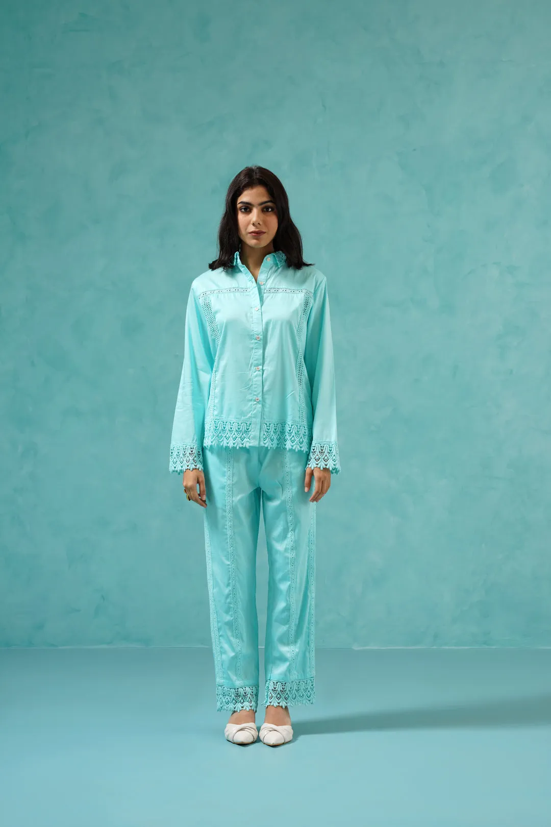 Taylor Turquoise Blue Co-ord Set (LW47)